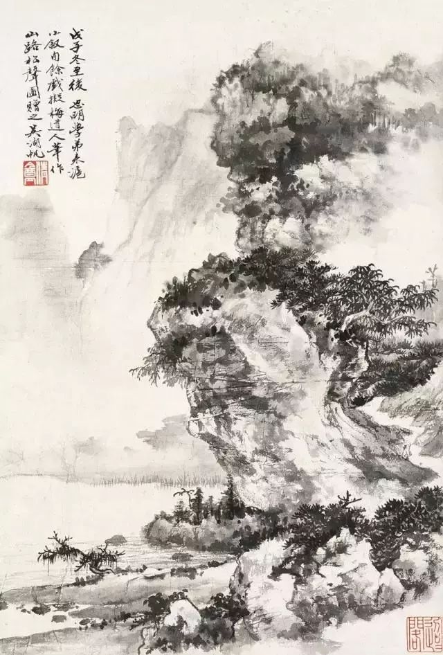 “民国画坛第一人”吴湖帆经典山水画