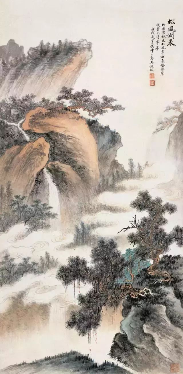 “民国画坛第一人”吴湖帆经典山水画