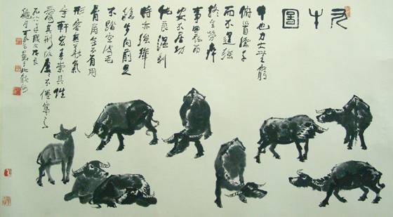 水墨一绝,牛的赞歌!