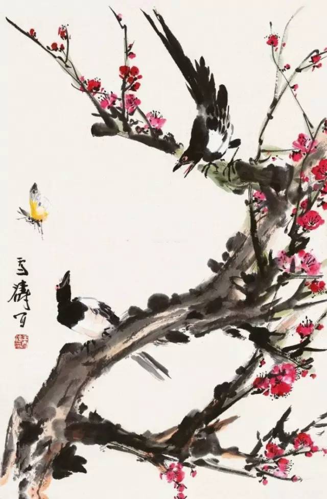 王雪涛梅花,那么美!