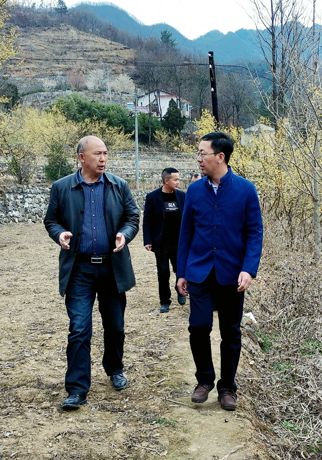 高波（右一）到银厂沟村调研  吴燕峰摄.jpg